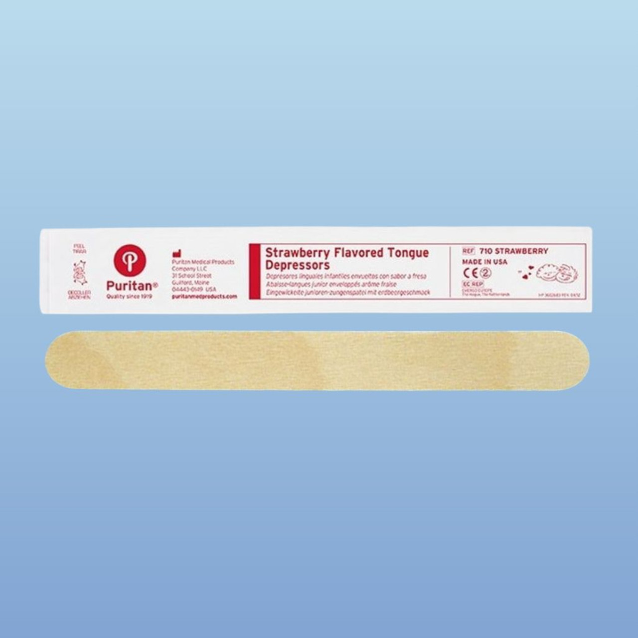 Puritan 710 Strawberry Flavored Tongue Depressors Harmony Lab