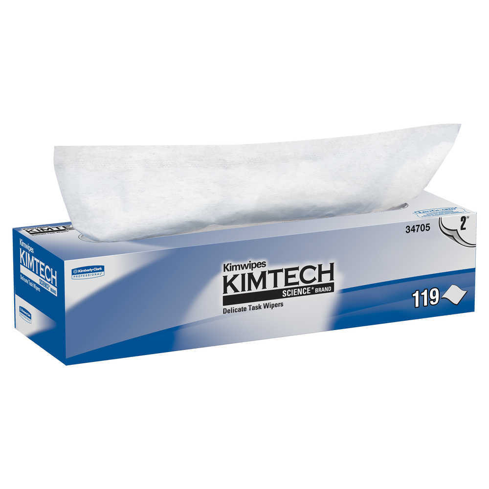 Kimtech 34705 Kimwipes Delicate Task Wipers, 119/box