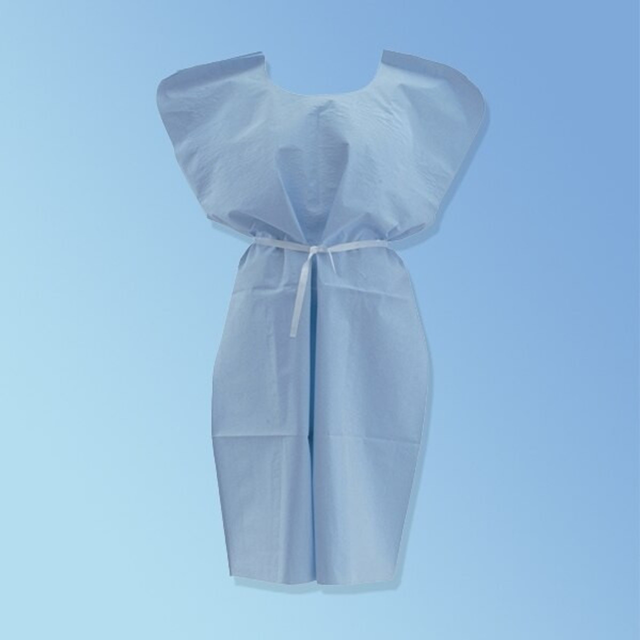 Medline Patient medical gowns 3/4 sleeve Lot Of 4, shoulder snaps tie back  blend | eBay