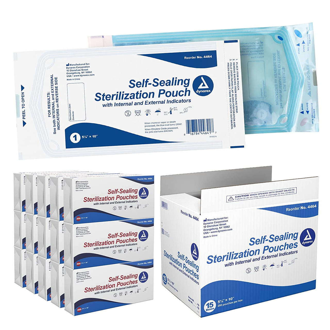 Sterilization Pouches  Multiple Sizes (200/box) -Primo Dental Products