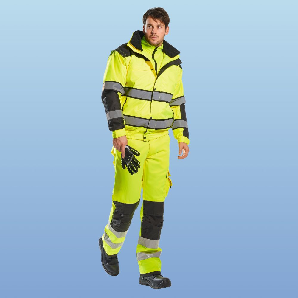Portwest UC466 Class 3 Hi-Vis Classic Bomber Jacket