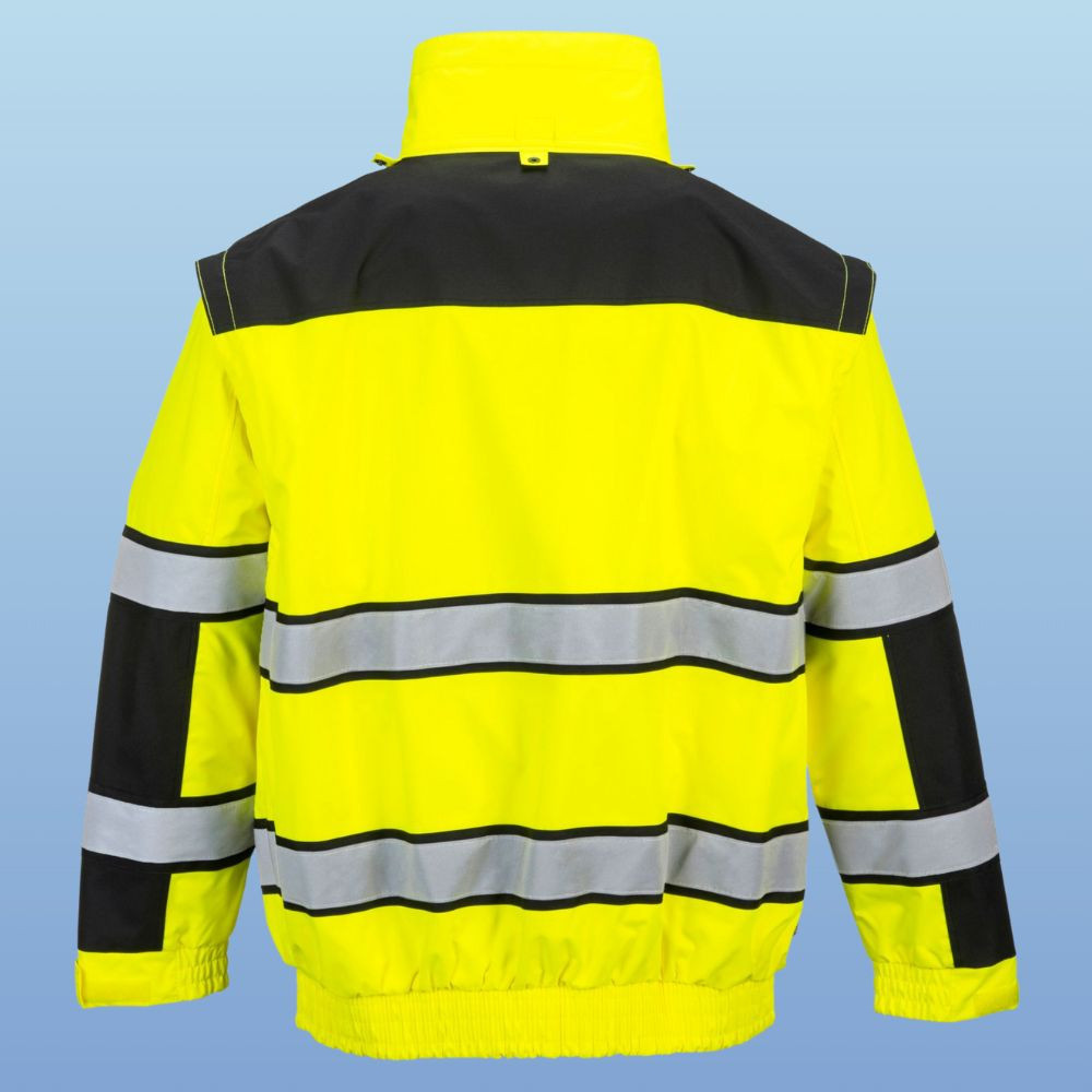 Portwest UC466 Class 3 Hi-Vis Classic Bomber Jacket