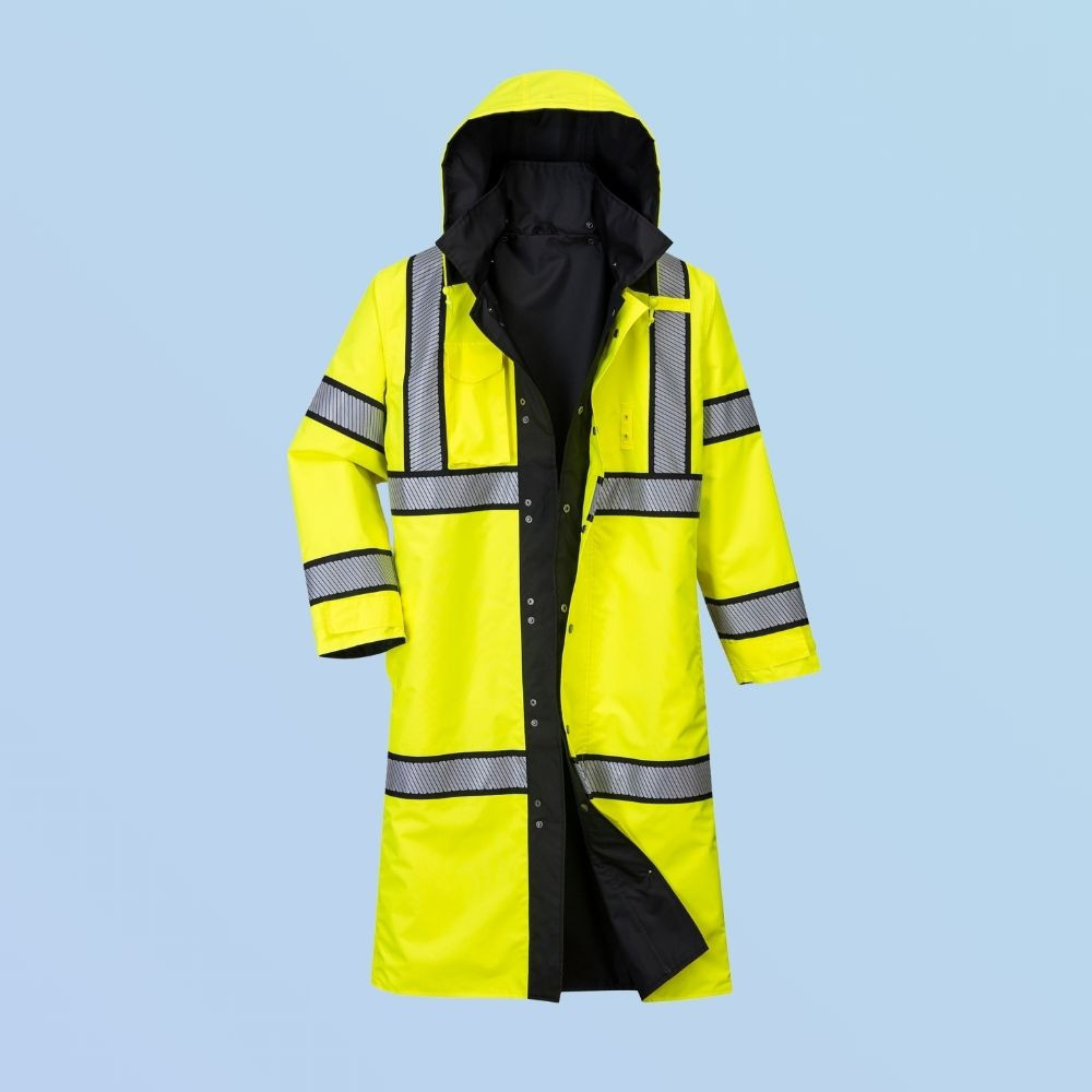 Portwest Class 3 Reversible HiVis Rain Coat