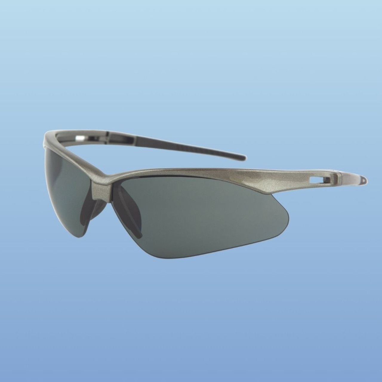 Jackson Safety Safety SG+ Series Safety Glasses, Smoke Polarized/Polycarbonate/Hardcoat Anti-Scratch Lens, Gunmetal