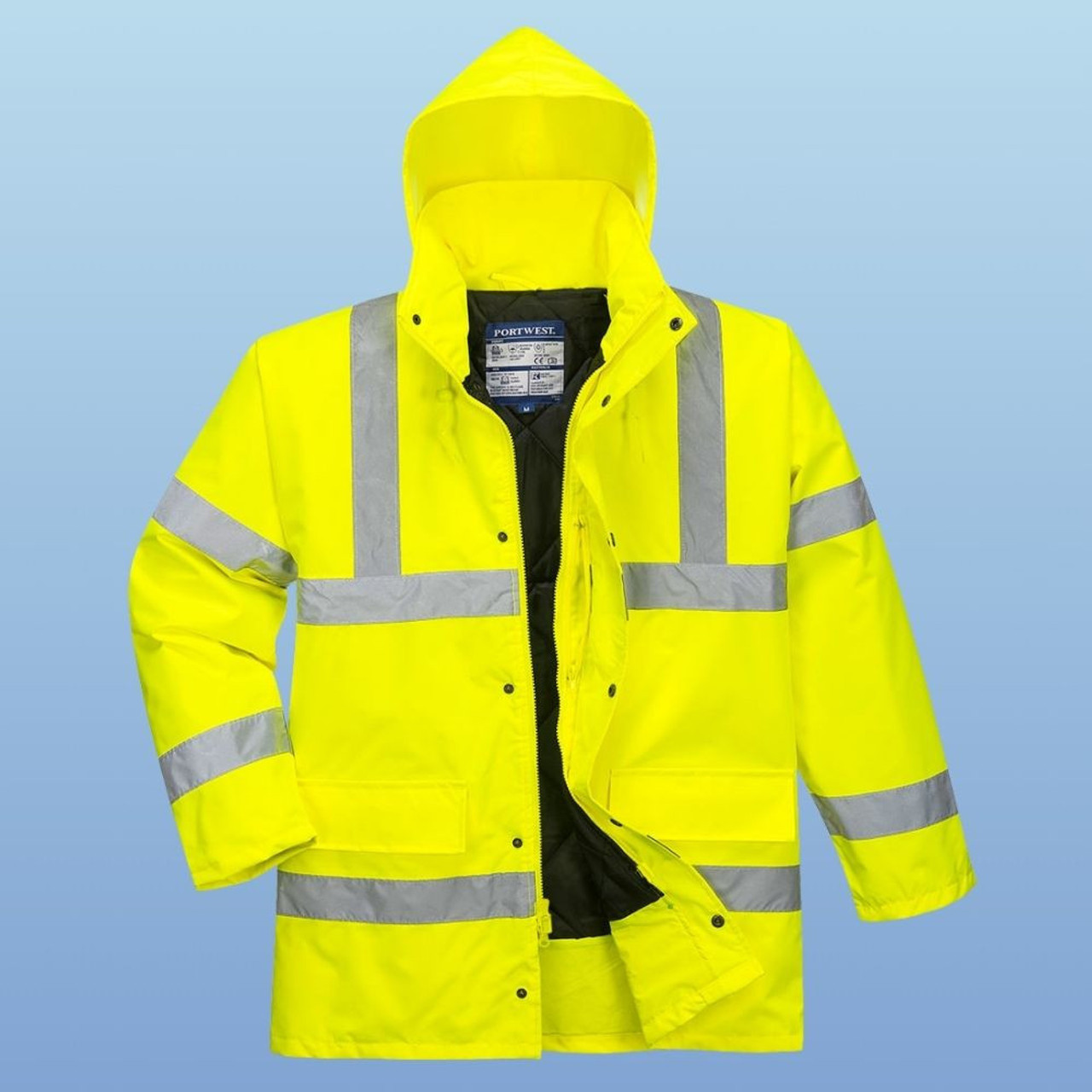 Amazon.com: Voyager Tools Large Safety Reflective Jacket Bright Neon Yellow  : Tools & Home Improvement