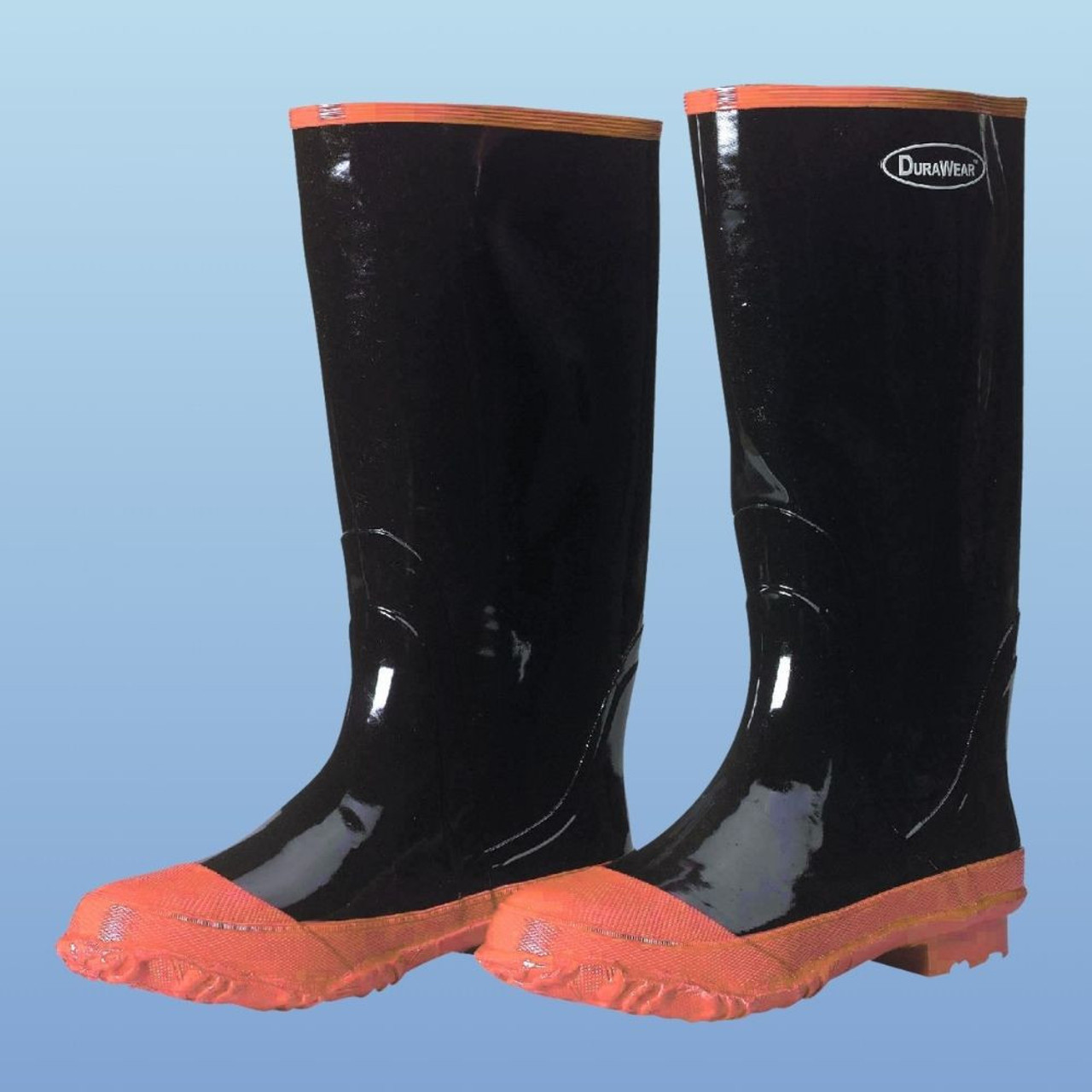 lichtgewicht Mauve avontuur DuraWear 1501 16" Steel Toe Black Rubber Boots - Work Boots