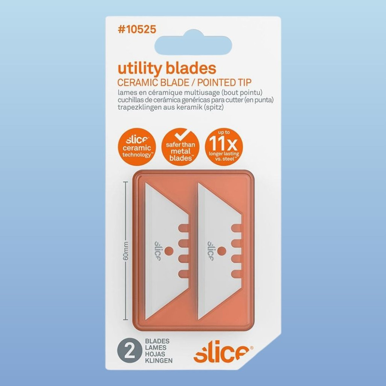 Slice 10525 Ceramic Utility Blades - Pointed Tip