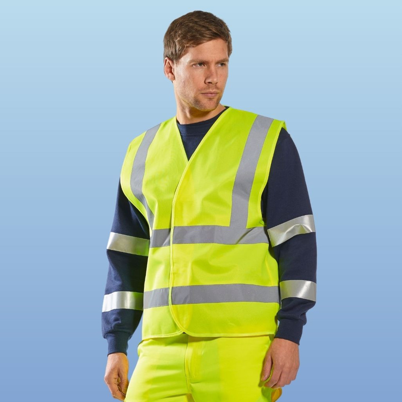 Portwest C470 Hi-Vis Two Band & Brace Vest, each