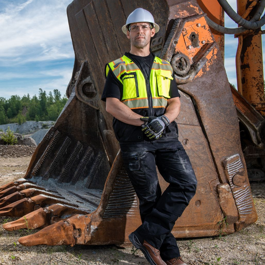 Portwest US375 Premium Surveyor Vest - Black Bottom