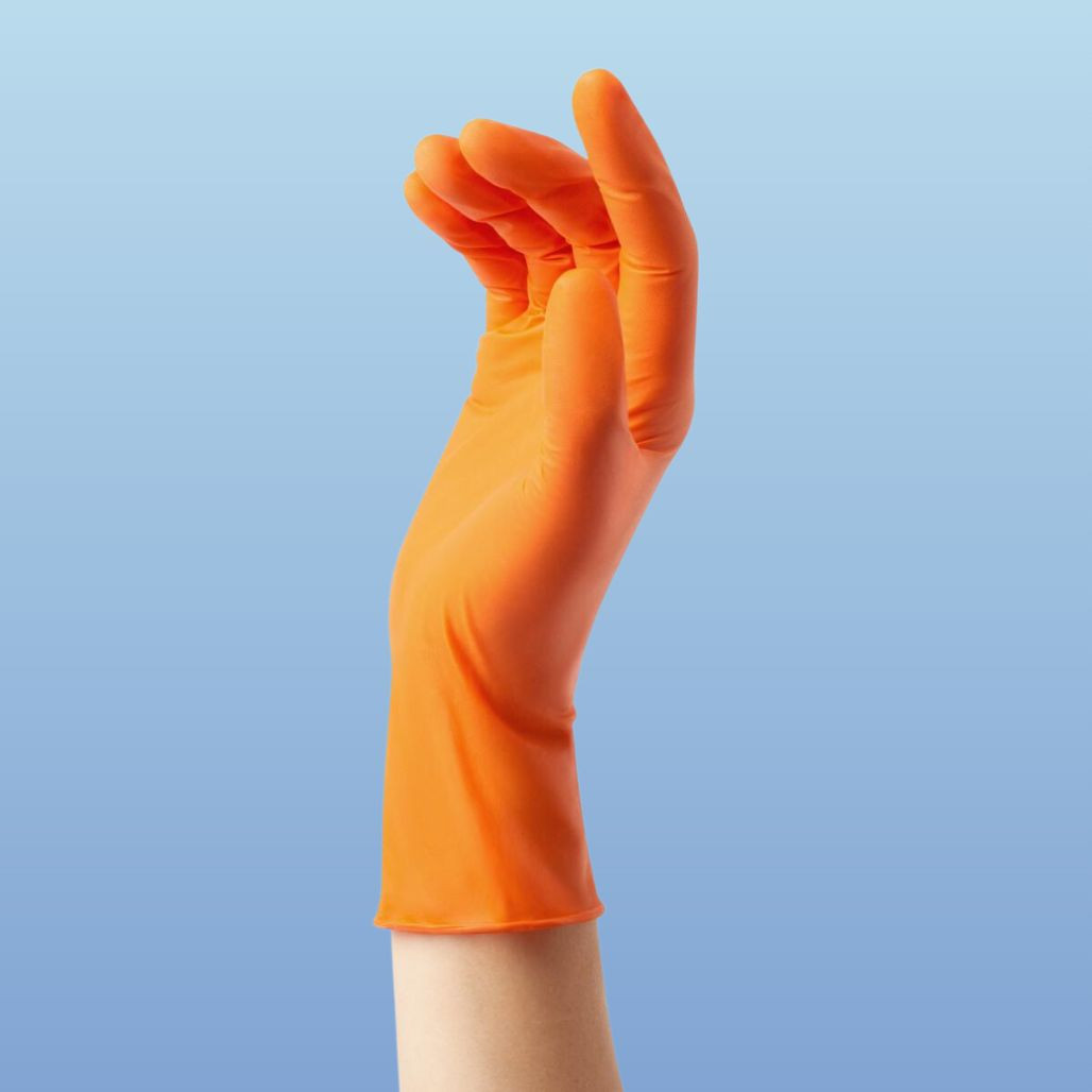 Medline Critical Response Orange Nitrile Exam Gloves (CR911)