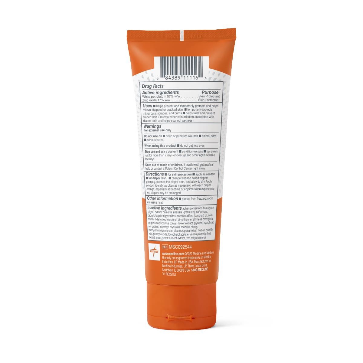 Medline Remedy Zinc Oxide Paste Skin Protectant – Unscented, 4oz Tubes (3 Pack) – 325614 - View #3