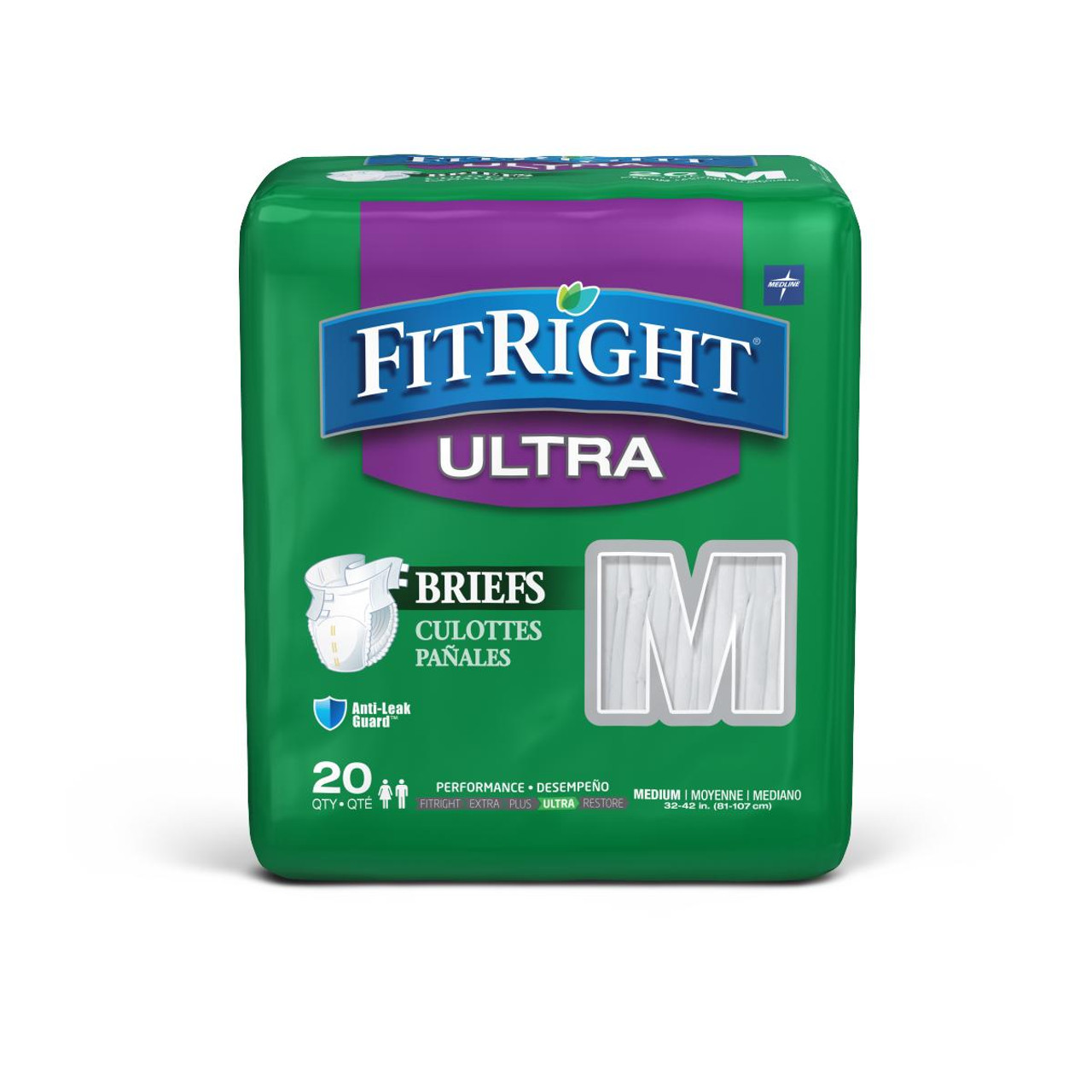 Medline FitRight Ultra Adult Incontinence Briefs