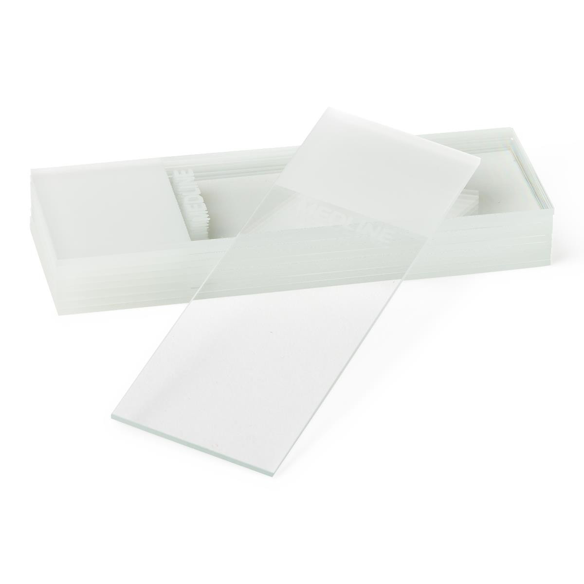 Microscope Slides, Glass, 25 X 75mm, 90 Ground Edges, Green Frosted, 72