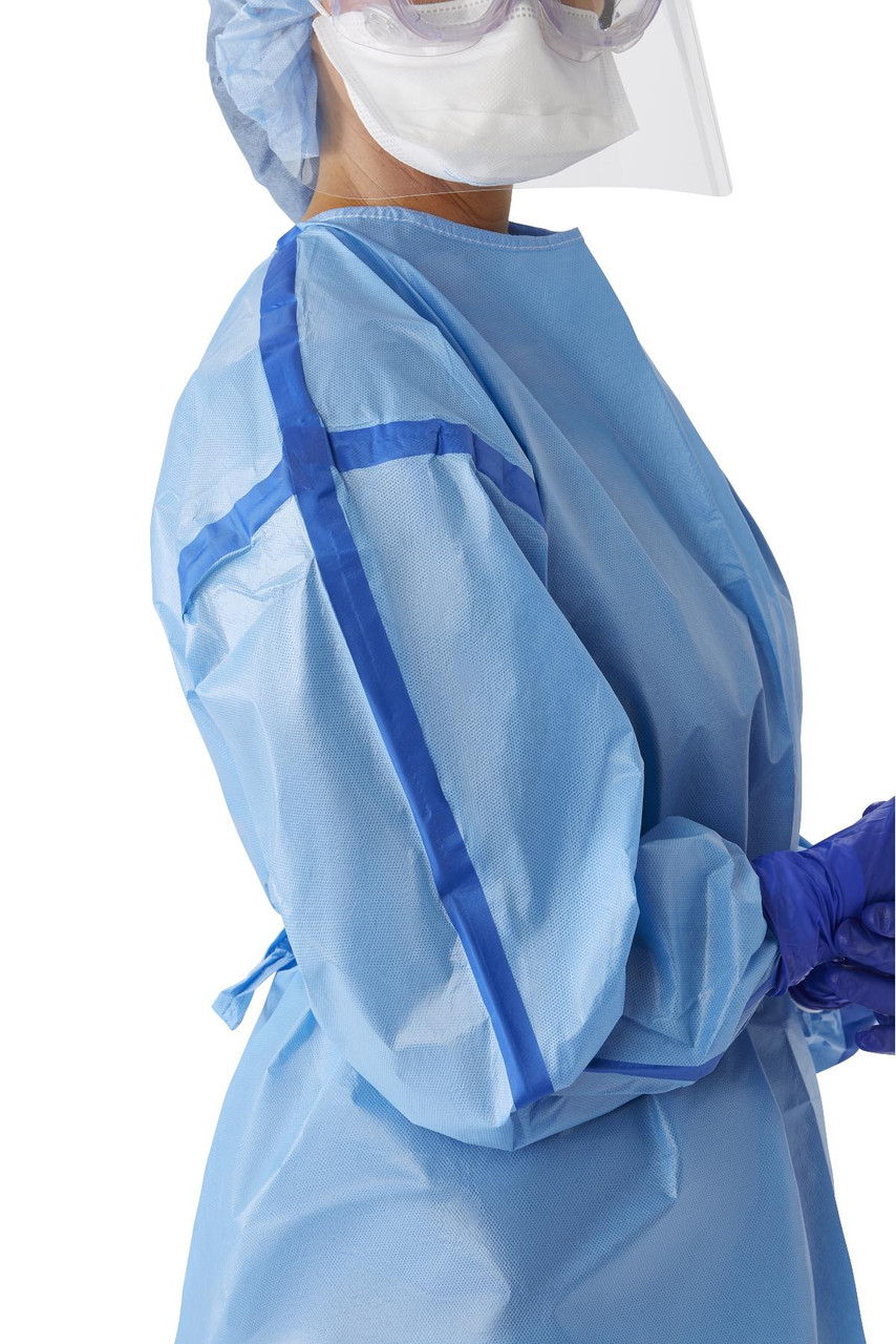 Medline Blue Coated Chemotherapy Isolation Gown
