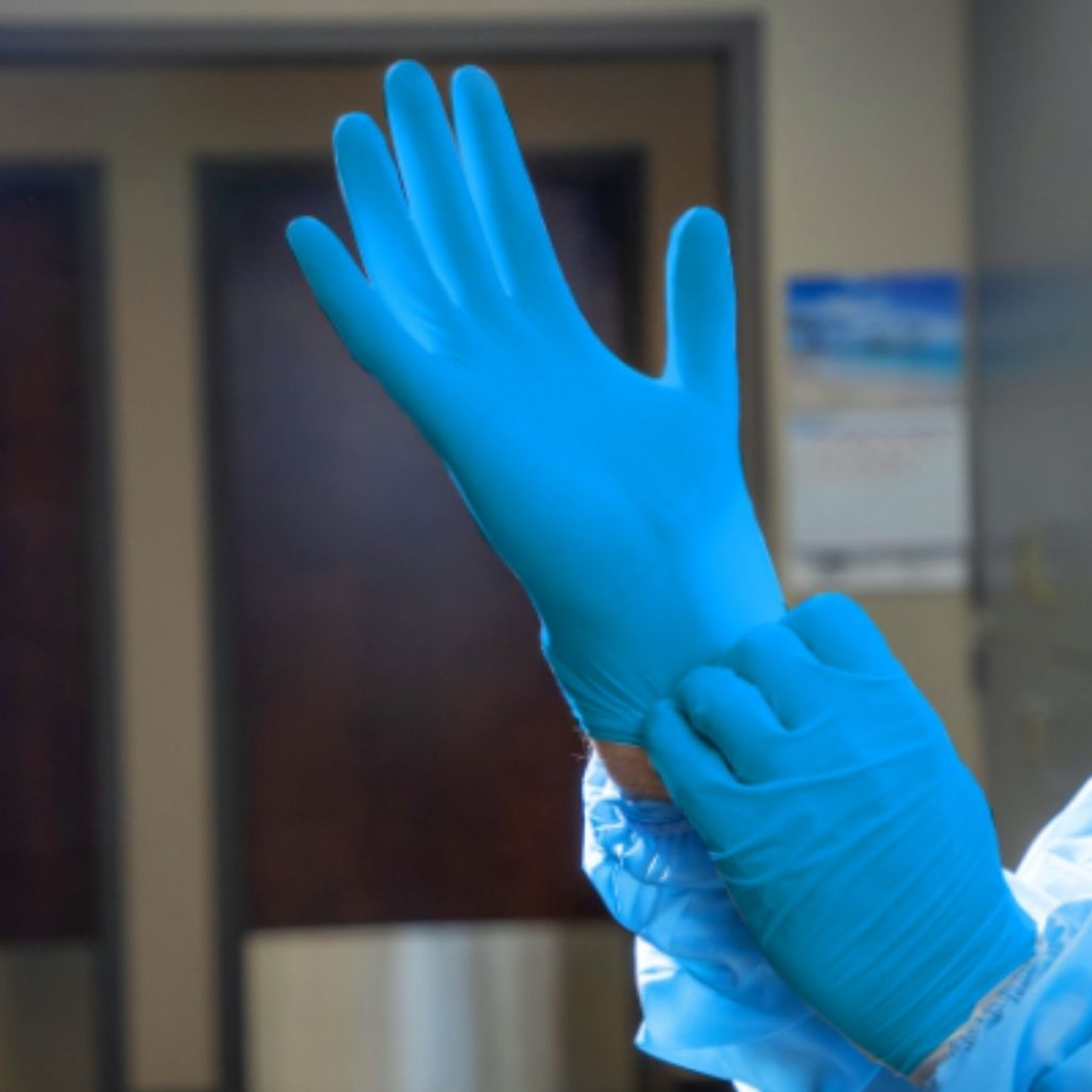 SafeSource Direct Blue Nitrile Exam Gloves Harmony