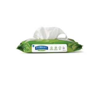 FitRight Aloe Scented Personal Cleansing Wipes