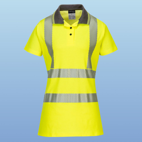 Portwest Hi-Vis Women's Cotton Comfort Pro Polo Shirt