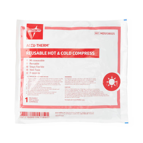 Medline Accu-Therm Reusable Hot/Cold Gel Pack, 12.9 x 5.8