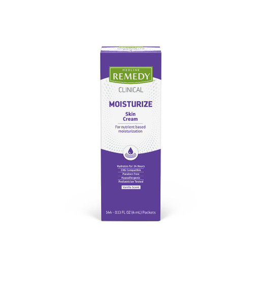 Medline Remedy Clinical Skin Cream, 4 mL Packet (144 packets)