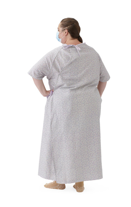 Medline Overlap Back Snap Patient Gowns