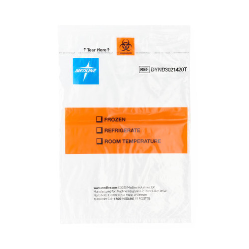 EZ-Tear Biohazard Specimen Transport Bags - Lab Supplies