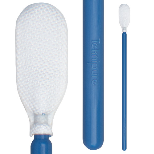 Tekniswab Medium Paddle Tip Woven Microfiber Cleanroom Swab, 3.6 in., Polypropylene Shaft (TKS582MW)