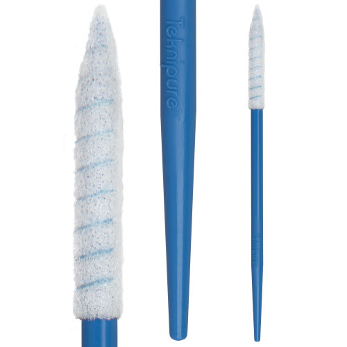 Tekniswab Medium Spiral Tip Foam Cleanroom Swab, 3 in., Polypropylene Shaft (TKS521F)