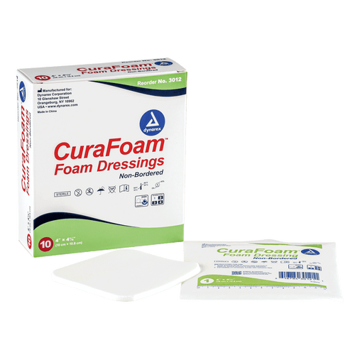 Dynarex CuraFoam Nonadhesive Foam Wound Dressing