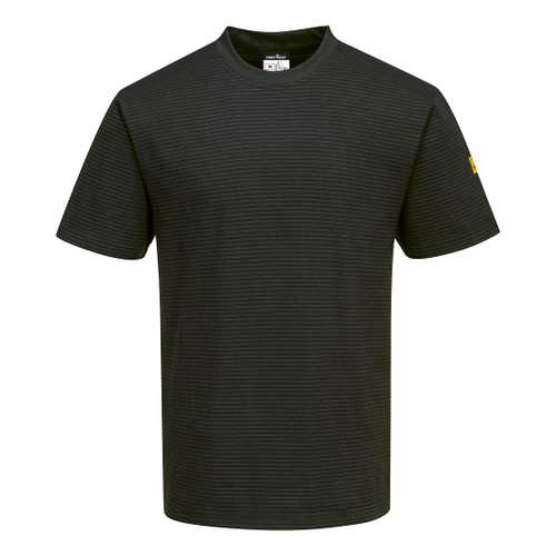Portwest AS20 Black Anti-Static ESD Polo Shirt (AS20BKR)
