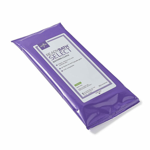 Medline ReadyBath SELECT Medium-weight Body Washcloth, 5/pack