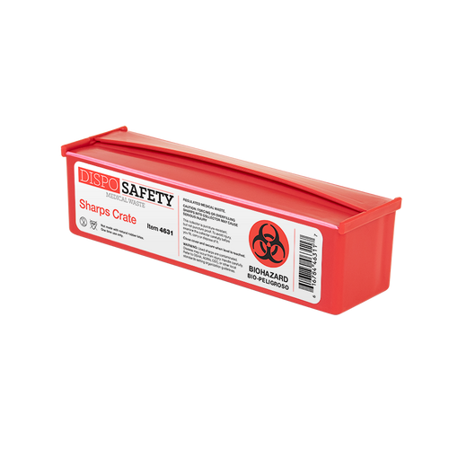Dynarex 4631 DispoSafety Sharps Crate, 40/case 