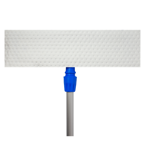 TekniMop 70% IPA Presaturated Disposable Meltblown Polypropylene Cleanroom Flat Mop Cover, Velcro Style, 100/case
