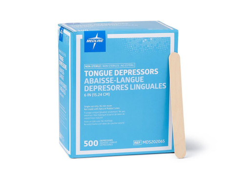Medline 6" Nonsterile Tongue Depressors (MDS202065)