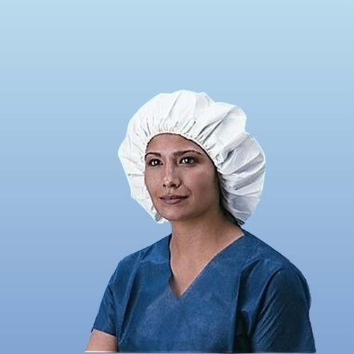 Keystone  Keyguard White Microporous Bouffant Caps, 250/case