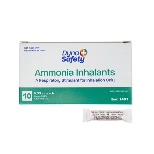 Dynarex Ammonia Inhalants (Ampule) 0.33 cc, 10/box