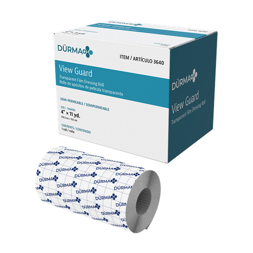 Dynarex View Guard Transparent Film Dressing Roll; 4", 6", x 8" x 11 yd roll