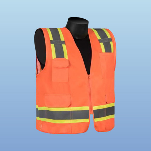 HiVizGard C16012F Class 2 Solid Orange Surveyor's Vest