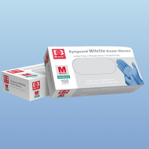 SynGuard Blue Nitrile Exam Gloves