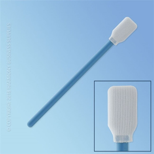 Teknipure TS-P-5E Tekniswab Paddle Tip Knitted Polyester ESD Swab, 5 in., Polypropylene Shaft, 100/bag