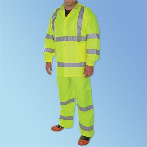 DuraWear 1350S Class 3 Hi-Vis Green 3-Piece Rainsuit, each