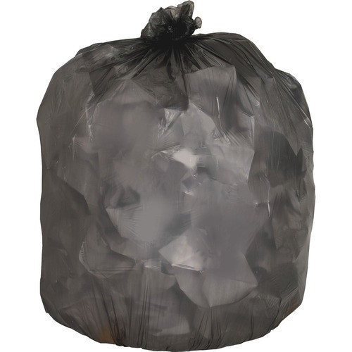 60 GALLONS BLACK LOW DENSITY TRASH BAGS , SOLD BY THE CASE