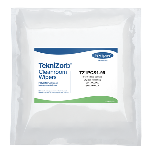 TekniZorb® Polyester/Cellulose Nonwoven Cleanroom Wipers
