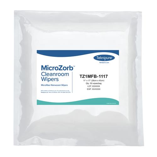  MicroZorb™ Microfiber Nonwoven Cleanroom Wipers, 11″x17″