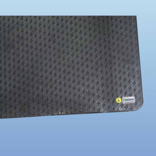 3' x 5' ESD Anti-Fatigue Conductive Mat, Durable Heavy Duty Diamond Plate,  Soft Sponge Ergonomic Mat, Non Slip Waterproof Floor Mats for