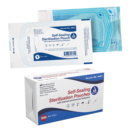 Sterilization Pouches  Multiple Sizes (200/box) -Primo Dental Products