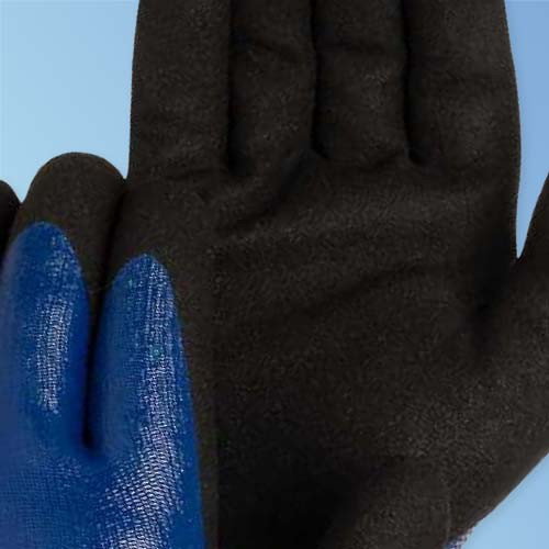 [20 Pack] Latex Dipped Nitrile Coated Work Gloves Large - String Knit  Cotton Coated Work Safety Gloves Great for Construction, Warehouse, Home