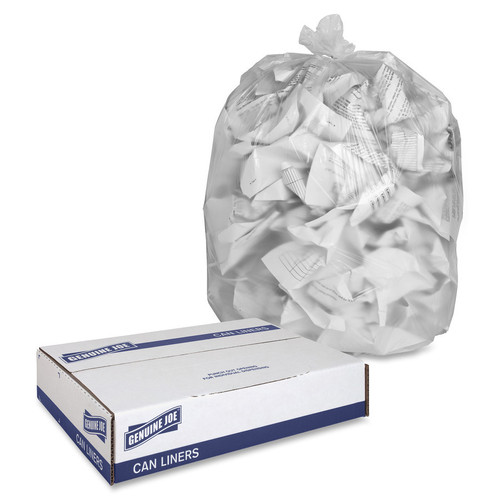 Unitex Trash Liners, 56 Gallon, 43 inch x 48 inch, 16 Mic, Clear (200 pk), Men's, Size: One Size