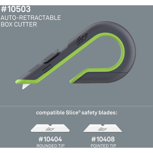 Slice 10503 Auto Retract Box Cutter Utility Knife 