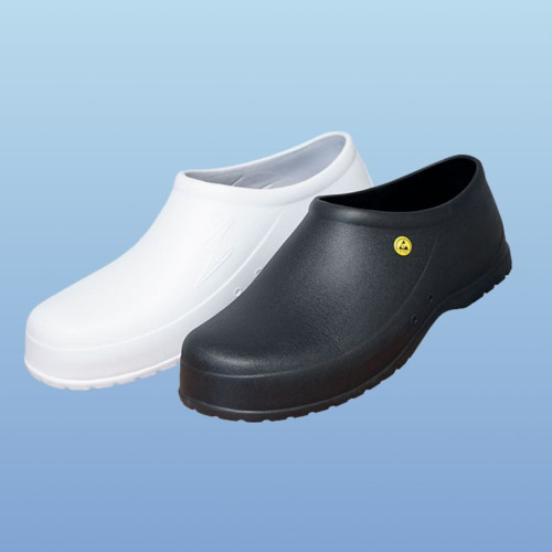 Estatec Vented Estashoe 4.0 Cleanroom ESD Shoe, White or Black, 1/pair