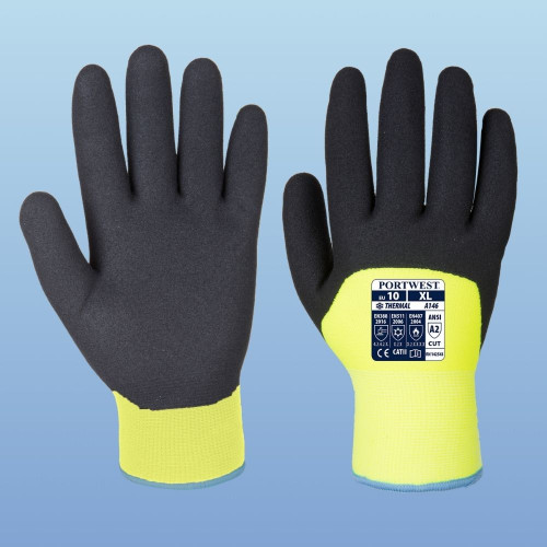 A146BKRL Portwest A146 3/4 Sandy Nitrile Coated Winter Glove, 1/pair